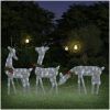 Julrenar familj 270x7x90 cm silver kallvit vidaXL – miniatyr 1