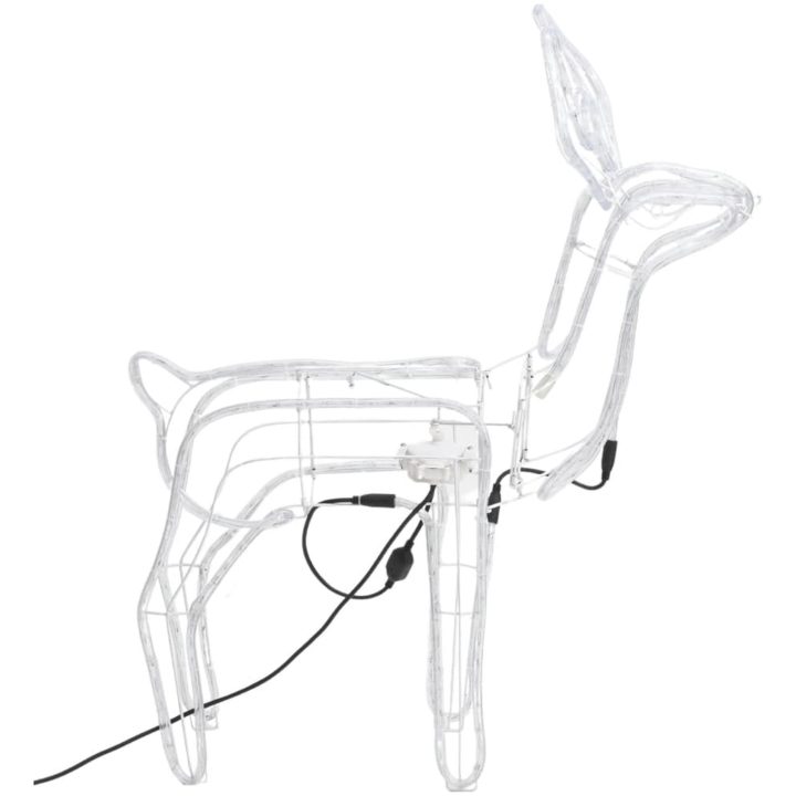 Julrenar med rörliga huvud 2 st kallvit 76x42x87cm vidaXL – bild 4