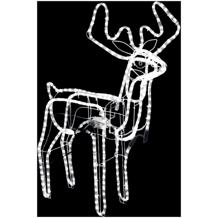 Julrenar med rörliga huvud 2 st kallvit 76x42x87cm vidaXL – bild 6