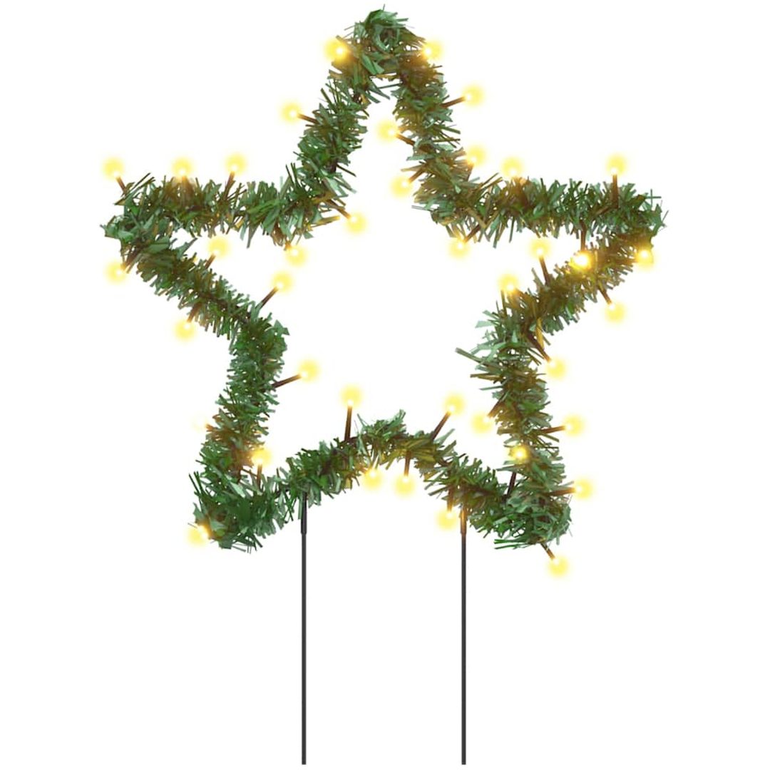Julstjärna 3 st med spett 50 LEDs vidaXL 29 cm – bild 3