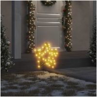 Julstjärna 3 st med spett 50 LEDs vidaXL