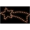 Julstjärna komet-figur med 48 LED varmvit 65x28 cm vidaXL – miniatyr 3
