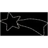 Julstjärna komet-figur med 48 LED varmvit 65x28 cm vidaXL – miniatyr 4