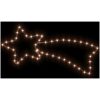 Julstjärna komet-figurer 3 st med 48 LED varmvit 65x28 cm vidaXL – miniatyr 5