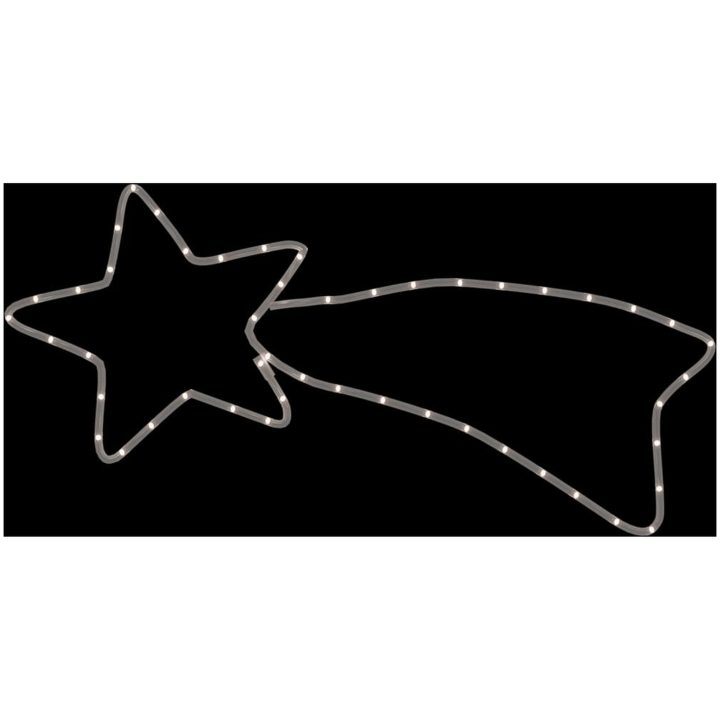 Julstjärna komet-figurer 3 st med 48 LED varmvit 65x28 cm vidaXL – bild 6