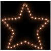 Julstjärna ljusslinga med 48 LEDs varmvit 56 cm vidaXL – miniatyr 3