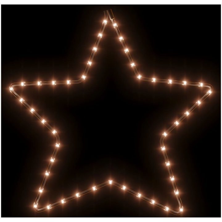 Julstjärna ljusslingor 2 st med 48 LEDs varmvit 56 cm vidaXL – bild 4