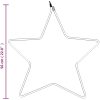 Julstjärna ljusslingor 2 st med 48 LEDs varmvit 56 cm vidaXL – miniatyr 6
