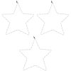 Julstjärna ljusslingor 3 st med 48 LEDs varmvit 56 cm vidaXL – miniatyr 3