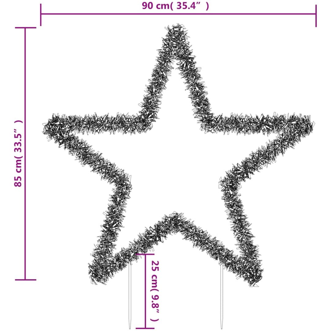 Julstjärna med spett 115 LEDs vidaXL 85 cm – bild 10