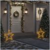Julstjärna med spett 80 LEDs 60 cm vidaXL 60 cm – miniatyr 1