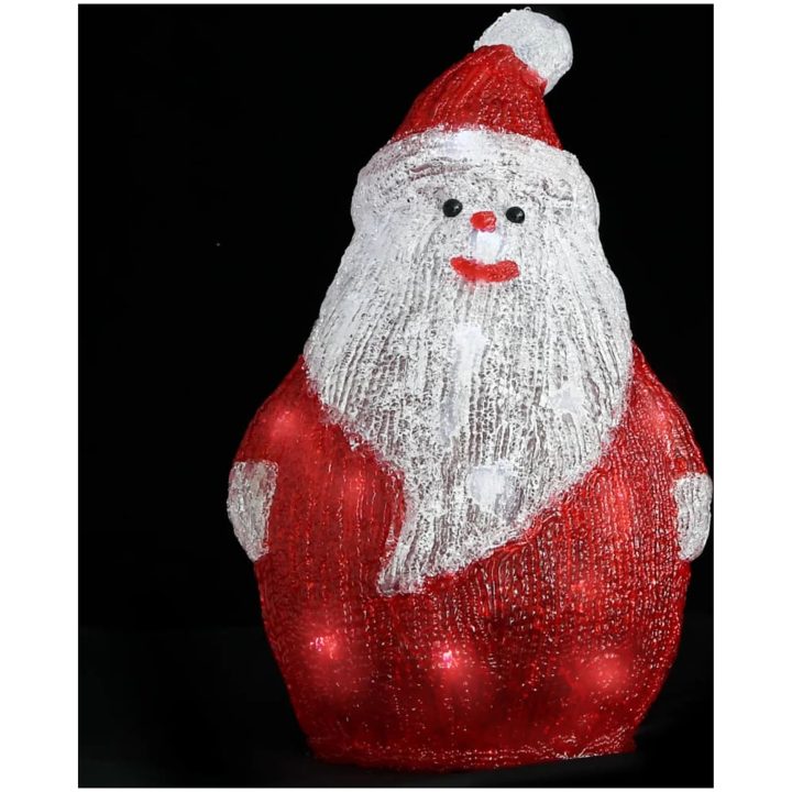 Jultomte med LED-belysning akryl inne/ute 28 cm vidaXL – bild 3