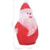 Jultomte med LED-belysning akryl inne/ute 28 cm vidaXL – miniatyr 9
