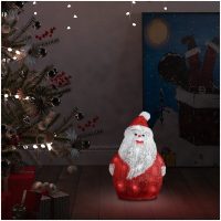 Jultomte med LED-belysning akryl inne/ute 28 cm vidaXL