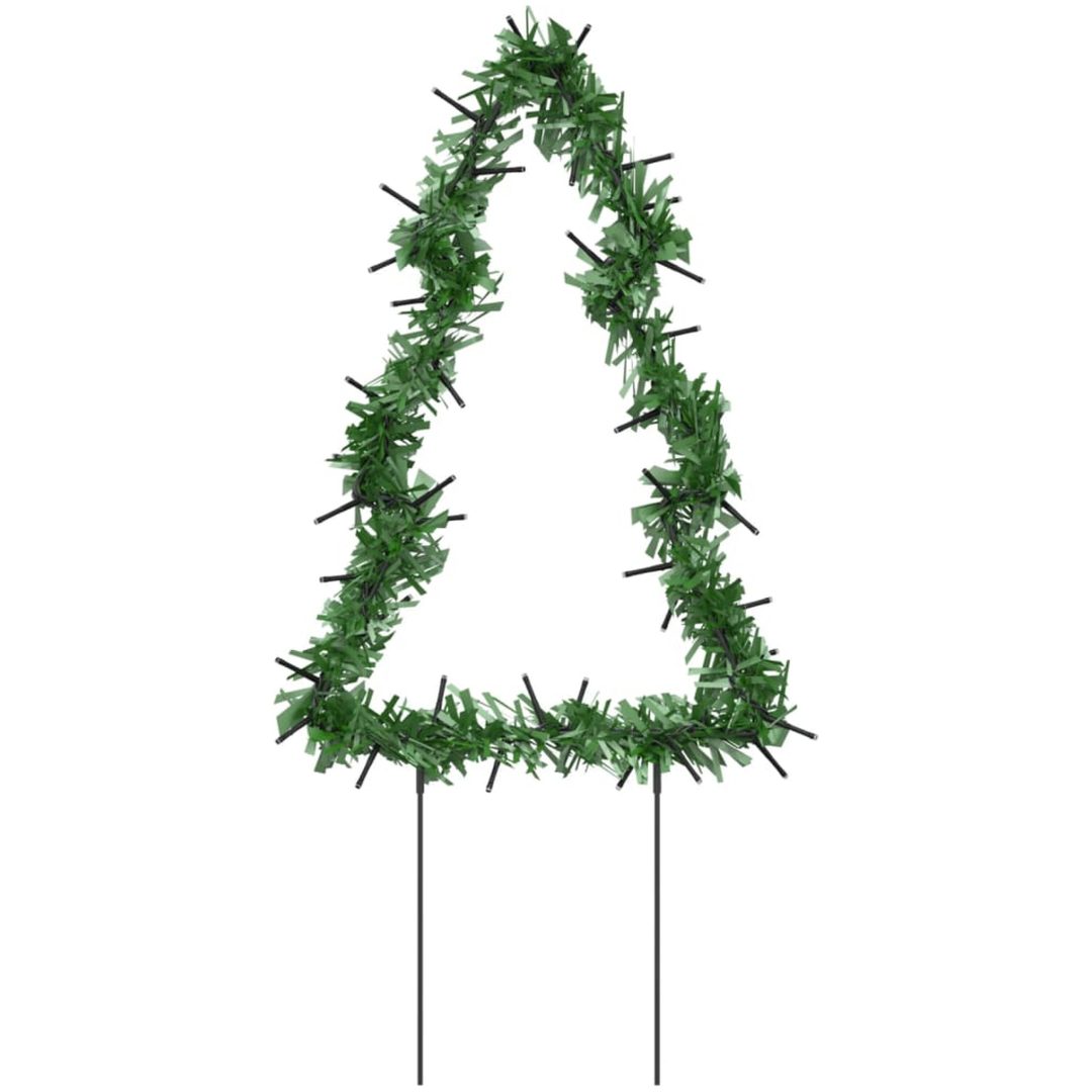 Julträd 3 st med spett 50 LEDs vidaXL 30 cm – bild 3