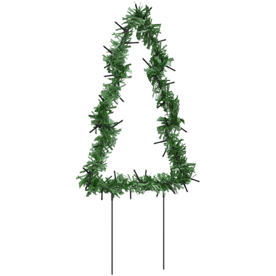 Julträd 3 st med spett 50 LEDs vidaXL 30 cm – bild 6