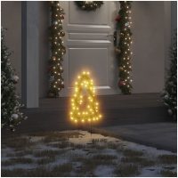 Julträd 3 st med spett 50 LEDs vidaXL