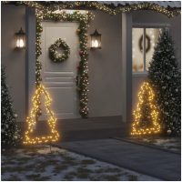 Julträd med spett 115 LEDs vidaXL