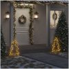 Julträd med spett 80 LEDs 60 cm vidaXL 60 cm – miniatyr 1