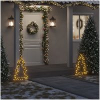 Julträd med spett 80 LEDs 60 cm vidaXL