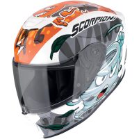 Juniorhjälm EXO-JNR AIR The4elements Vit/Blå/Orange Scorpion