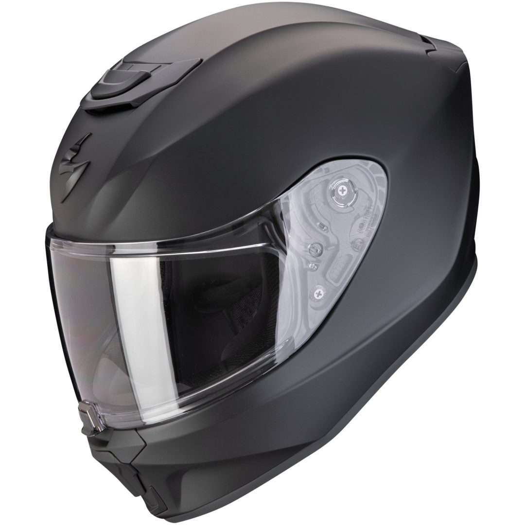 Juniorhjälm EXO-JNR Solid Svart Matt Scorpion 50-51cm (M)