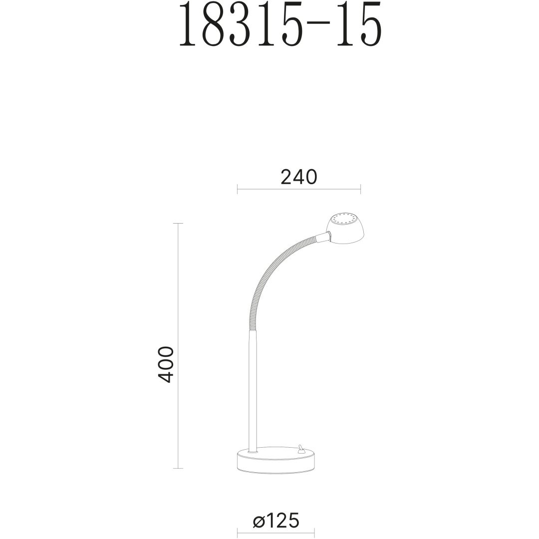 Juno Bordlampa, Svart/krom ANETA HOME Svart /Krom – bild 2
