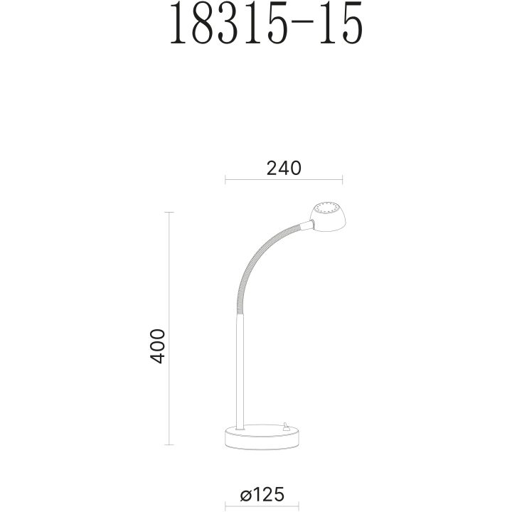 Juno Bordlampa, Svart/krom ANETA HOME Svart /Krom – bild 2