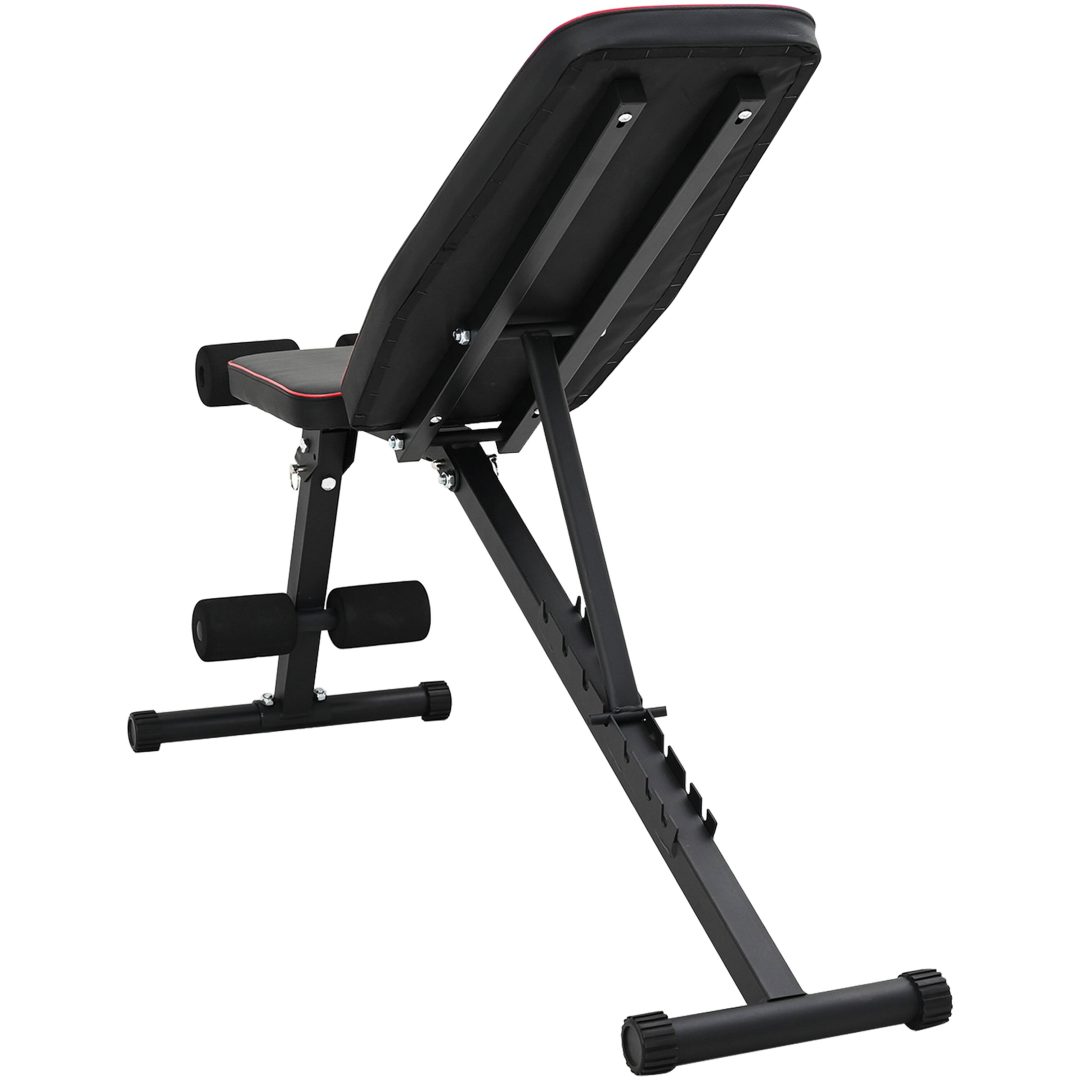 Justerbar vikbänk Fällbar 230 kg Svart stål vidaXL Standard – bild 4
