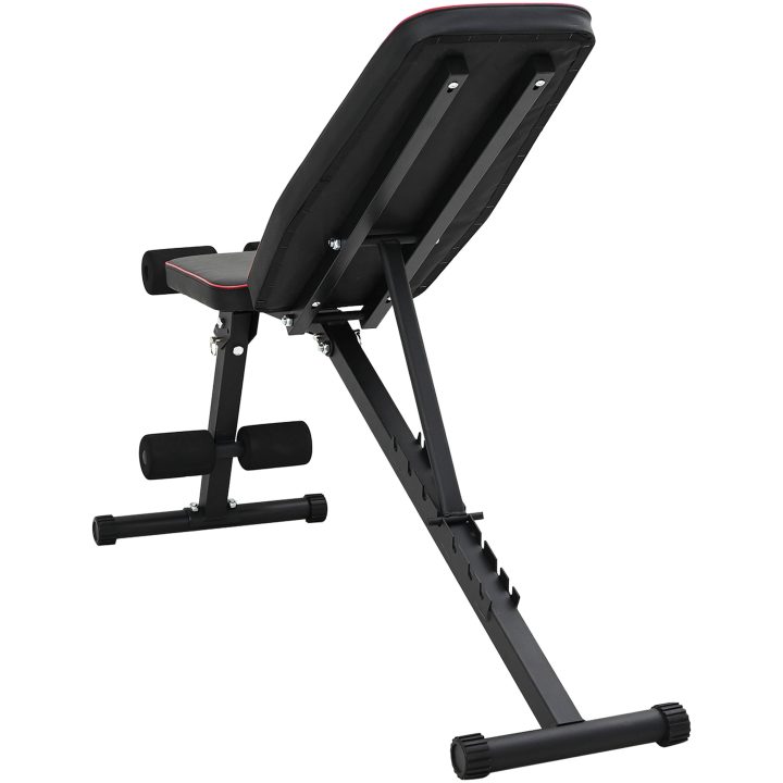 Justerbar vikbänk Fällbar 230 kg Svart stål vidaXL Standard – bild 4
