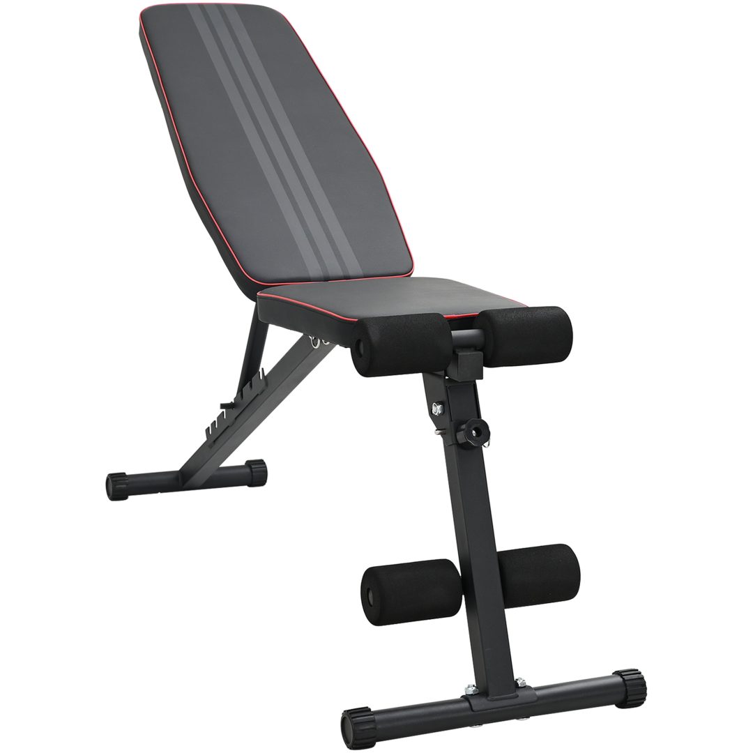 Justerbar vikbänk Fällbar 230 kg Svart stål vidaXL Standard
