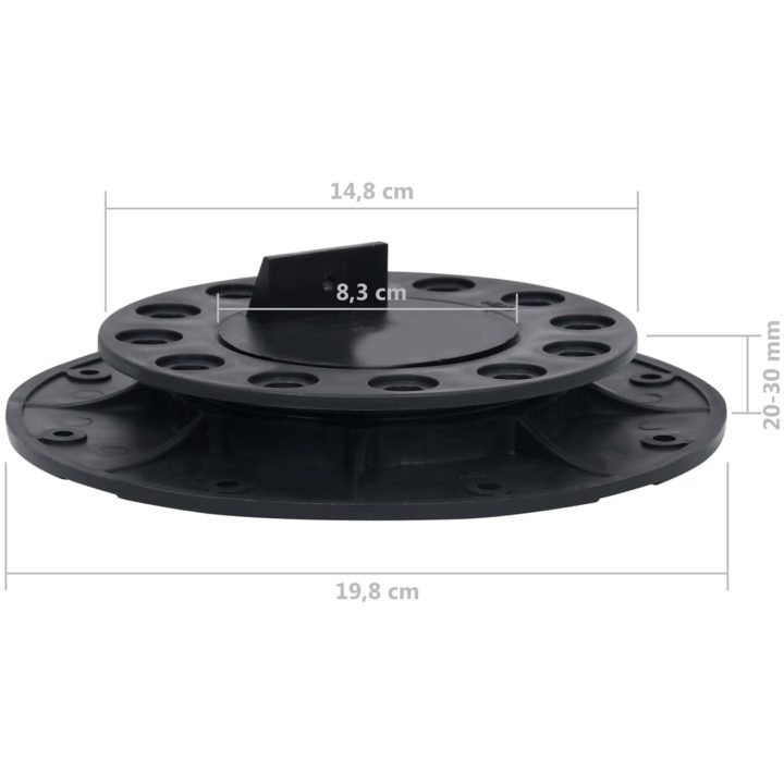 Justerbara fötter för altangolv 10 st 20- vidaXL 30 mm – bild 10
