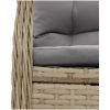 Justerbara trädgårdsstolar 2 st beige konstrotting vidaXL – miniatyr 9