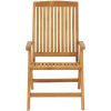 Justerbara trädgårdsstolar 2 st massiv teak vidaXL – miniatyr 4