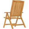 Justerbara trädgårdsstolar 2 st massiv teak vidaXL – miniatyr 6