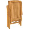 Justerbara trädgårdsstolar 2 st massiv teak vidaXL – miniatyr 8