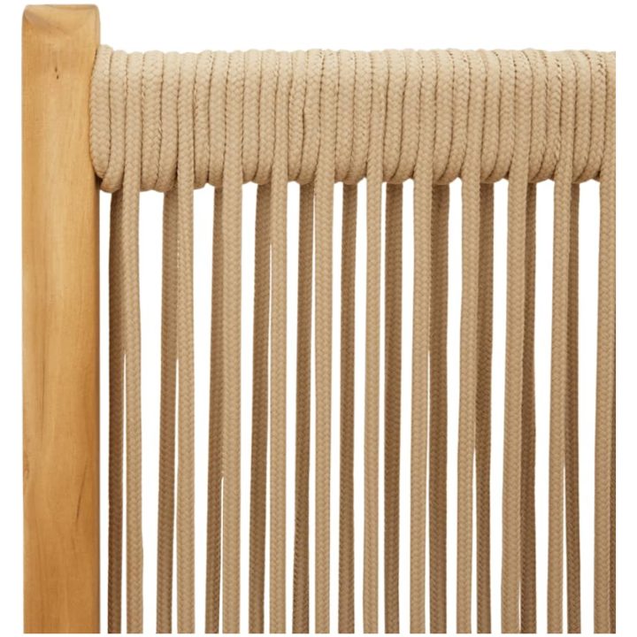 Justerbara trädgårdsstolar 4 st beige massivt akaciaträ vidaXL – bild 9