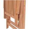 Justerbara trädgårdsstolar 4 st massiv teak vidaXL – miniatyr 7