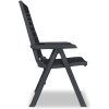 Justerbara trädgårdsstolar 4 st plast antracit vidaXL – miniatyr 5