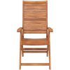 Justerbara trädgårdsstolar 6 st 56x72x107 cm massivt akaciaträ vidaXL – miniatyr 4