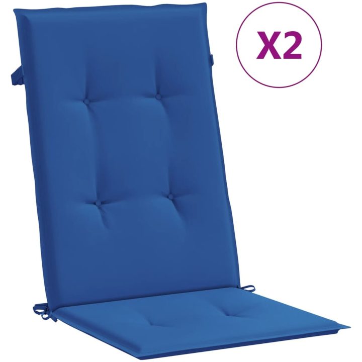 Justerbara trädgårdsstolar med dynor 2 st massiv teak vidaXL 120 x 50 x 3 cm – bild 10