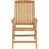 Justerbara trädgårdsstolar med dynor 4 st massiv teak vidaXL 120 x 50 x 3 cm – miniatyr 5