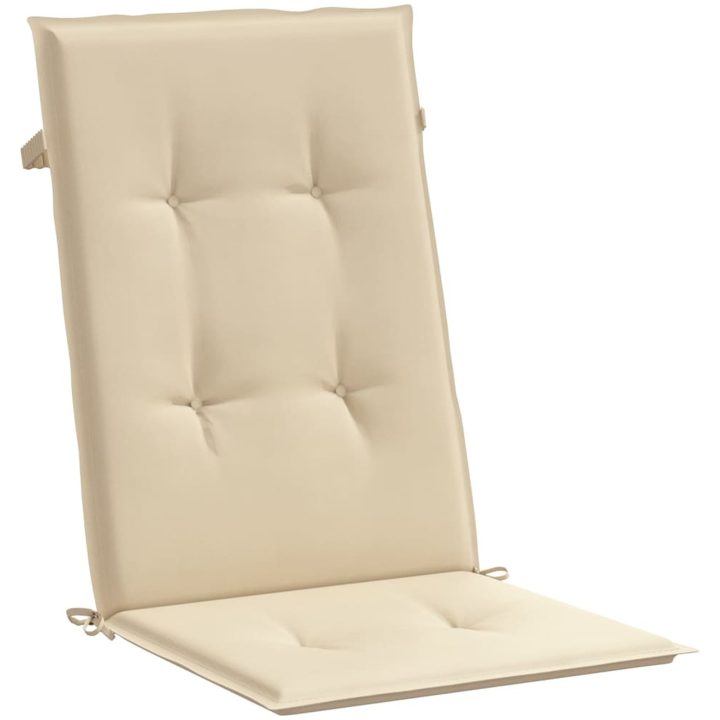 Justerbara trädgårdsstolar med dynor 6 st massiv teak vidaXL 120 x 50 x 3 cm – bild 11