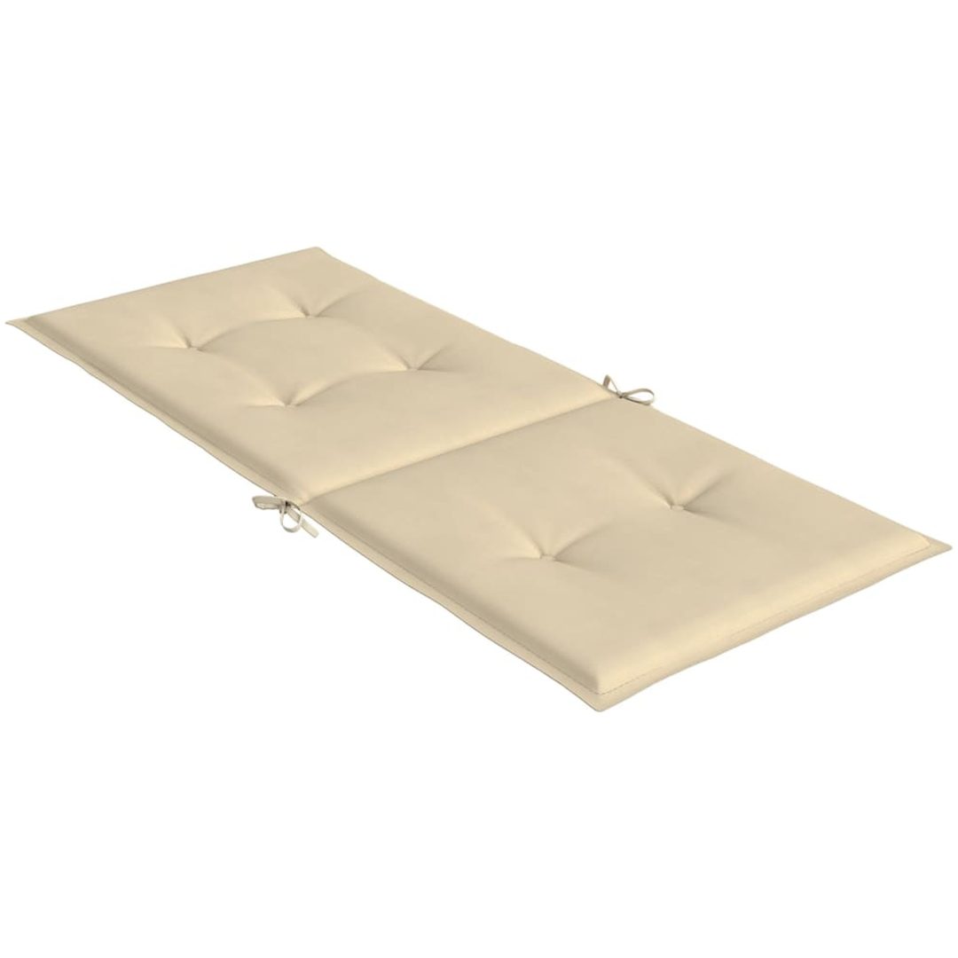 Justerbara trädgårdsstolar med dynor 6 st massiv teak vidaXL 120 x 50 x 3 cm – bild 12