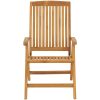 Justerbara trädgårdsstolar med dynor 6 st massiv teak vidaXL 120 x 50 x 3 cm – miniatyr 5