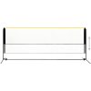 Justerbart badmintonnät 400x103x94-158 cm metall vidaXL 400 x 103 x 158 cm – miniatyr 3