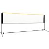 Justerbart badmintonnät 400x103x94-158 cm metall vidaXL 400 x 103 x 158 cm – miniatyr 1