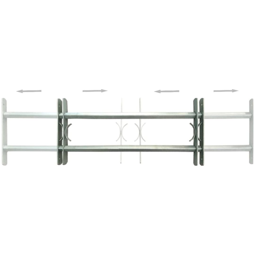 Justerbart fönstergaller 2 st vidaXL 700 - 1050 mm – bild 3