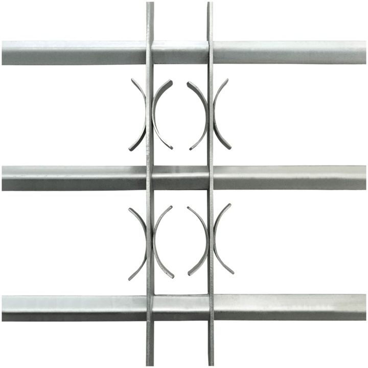 Justerbart Fönstergaller för fönster med 3 stänger vidaXL 500 - 650 mm – bild 3