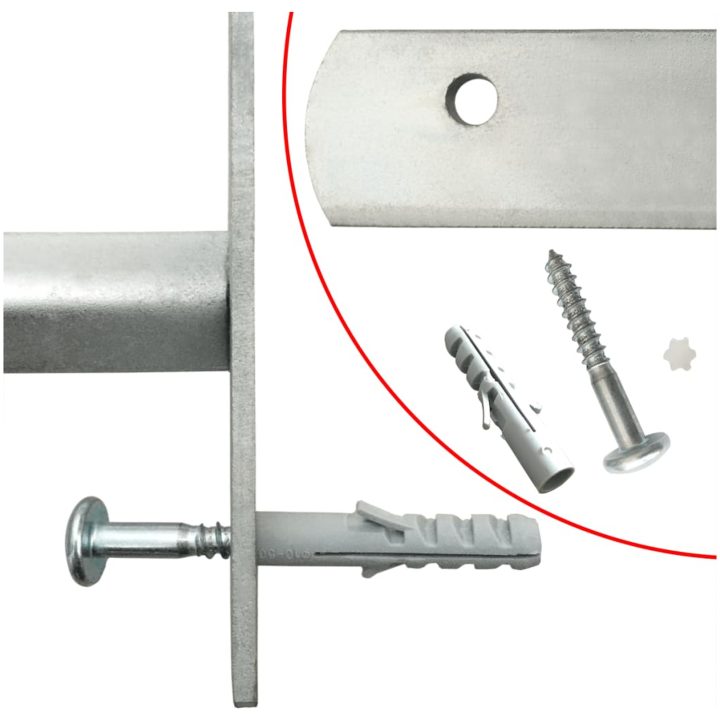 Justerbart Fönstergaller för fönster med 3 stänger vidaXL 500 - 650 mm – bild 4
